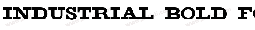 Industrial Bold Font字体转换